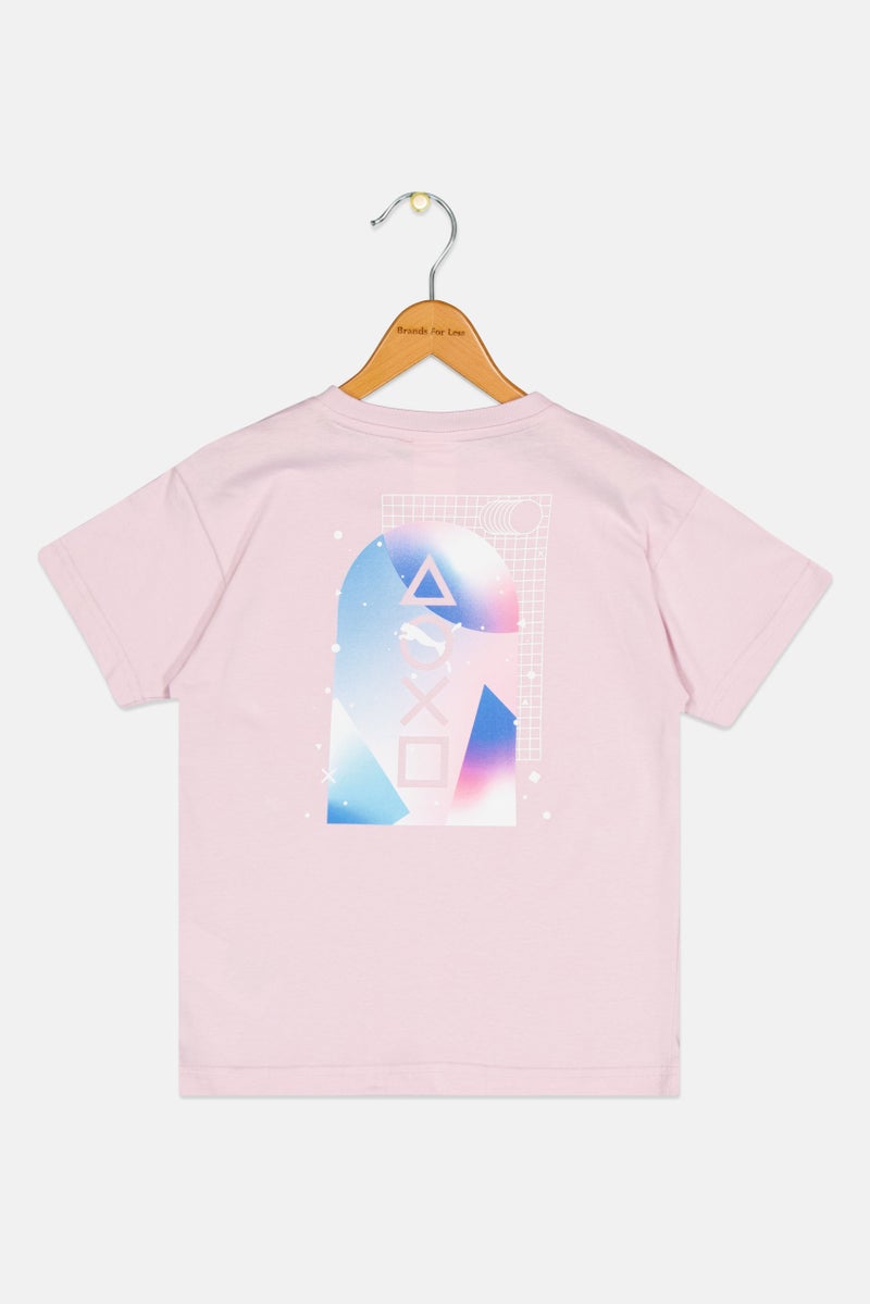 Puma X PlayStation Kids Boy Sportswear Fit Short Sleeve Outdoor T-Shirt, Light Pink - Image 2